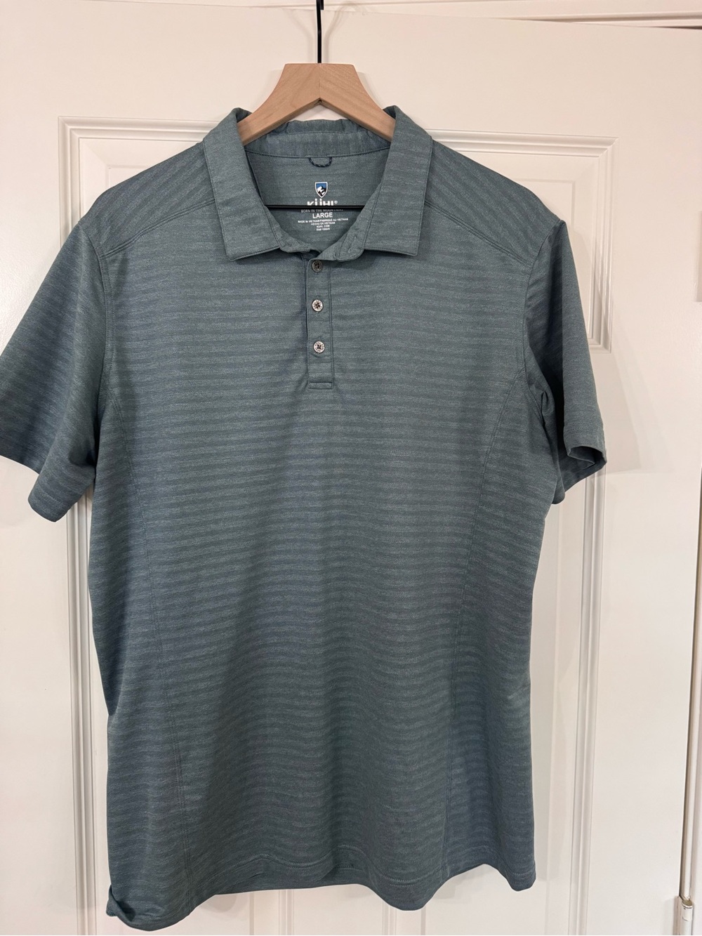 Kuhl  Men's Slate Green Short-Sleeve Polo